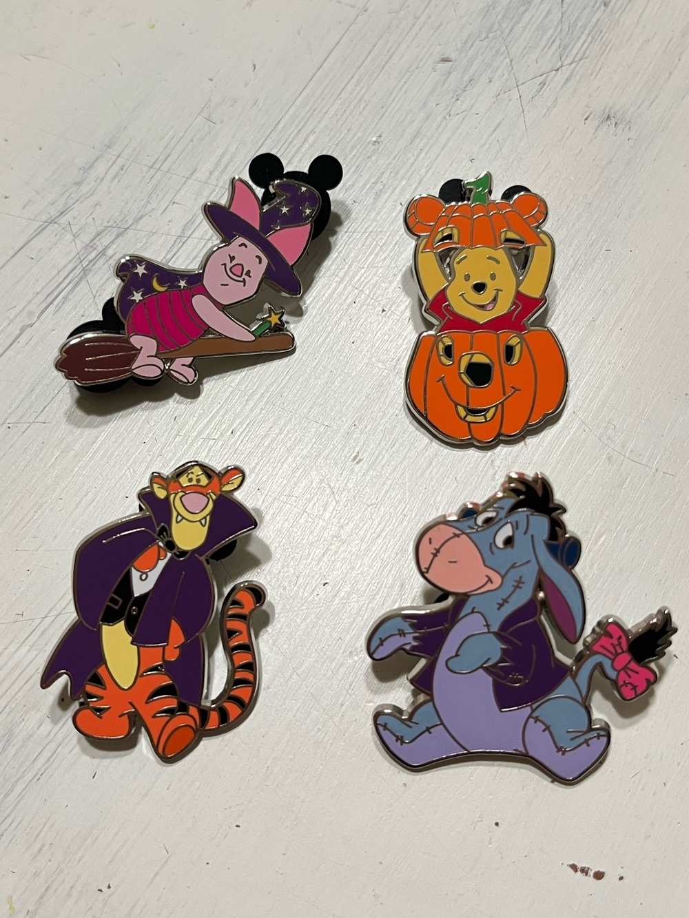 Disney Parks Happy Halloween Winnie the Pooh and Friends Pin Set 2022